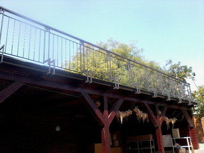 Kované zábradlí na terase