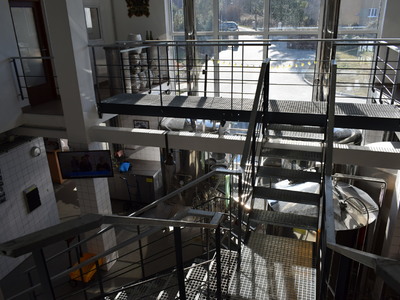 Zábradlí v pivovaru Kvasar