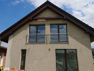 Nerezové zábradlí Francouzských oken