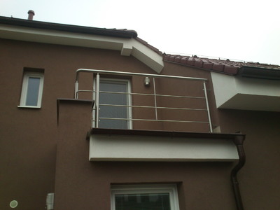 Nerezové balkonové zábradlí 